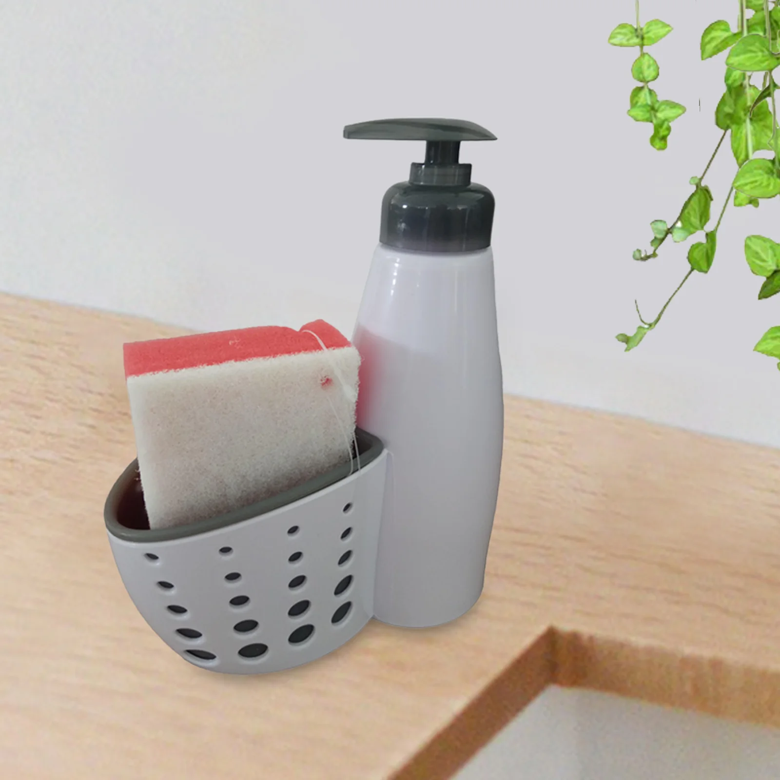 Liquid Hand Soap Dispenser Liquid Pump Bottle Accessories Modern Soap Dispenser with Sponge for Bar Kitchen Hotel Bathroom Cafe