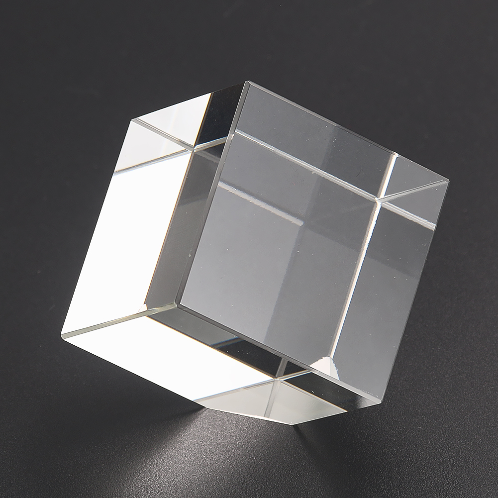 1PC Vertikal Geschnitten Kristall Quadrat Ornamente Home Office Desktop Moderne Kunst Dekoration Zubehör Transparent Miniatur Handwerk – Detail 2