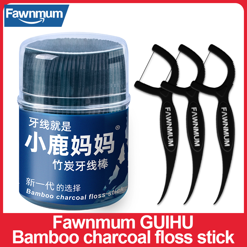 Best of Fawnmum 50 Pcs Barrel Dental Floss Bamboo Charcoal Floss Clean Between Teeth Toothpick Teeth Cleaning Tools Oral Hygiene Care Reviews & Tips