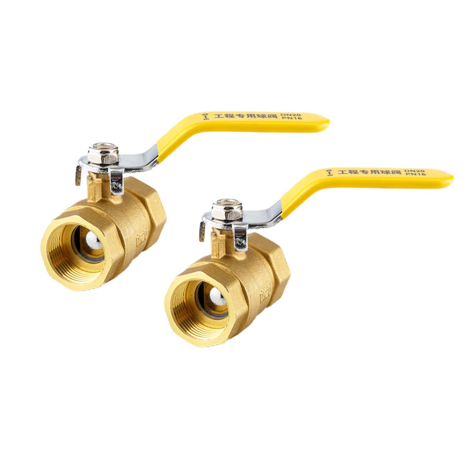 Shutoff Brass Ball Valve Dual Direction Heavy Duty Connector Switch for Plumbing Pumps