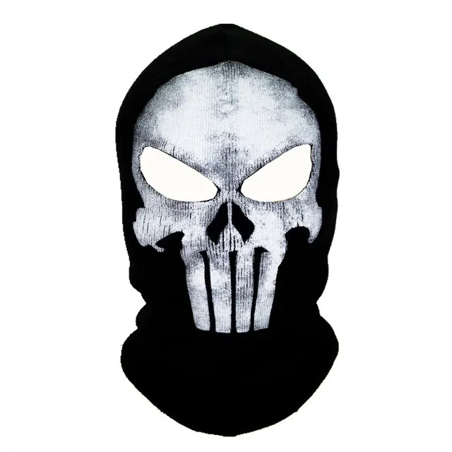 Innturt Fabric Ghost Mask Balaclava Skull Hood Red & White