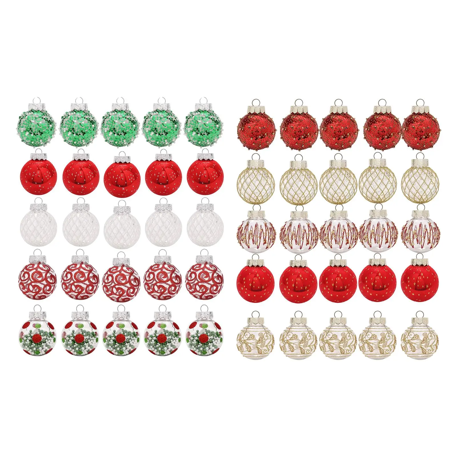 25 Pieces Christmas Ball Ornaments Christmas Tree Decorations for Ceiling