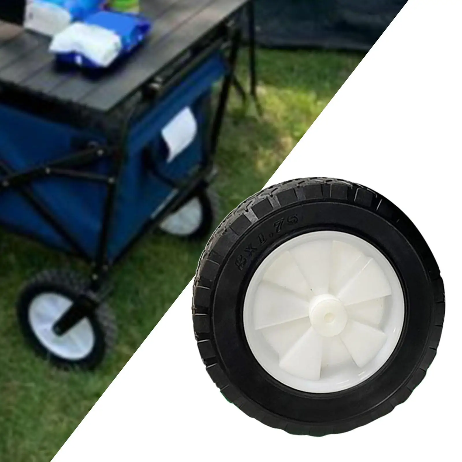 Rubber Replacement Wheel for Wagon Cart  Truck Wheelbarrow  Mower