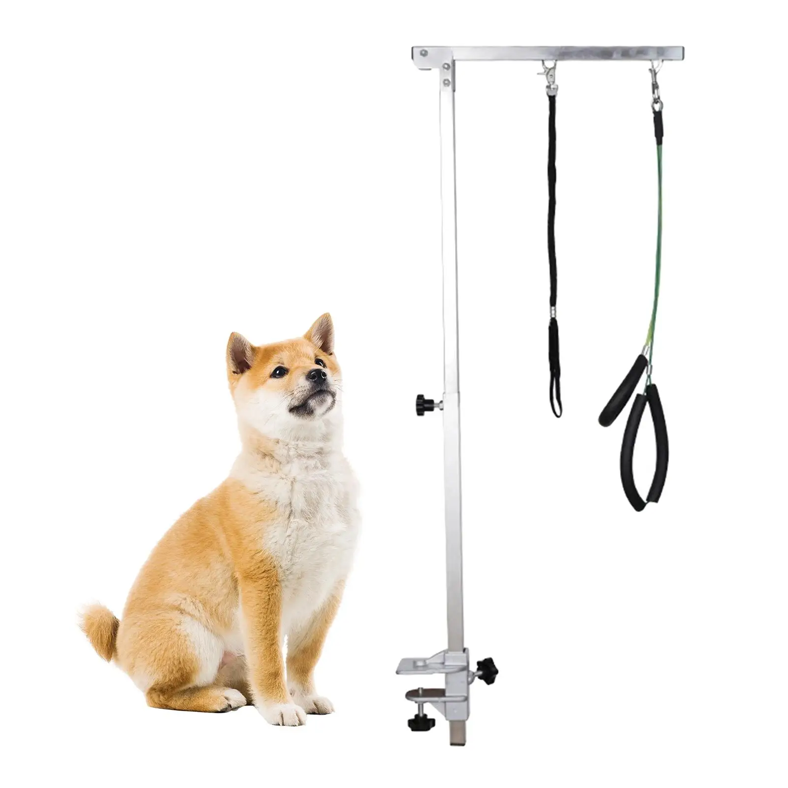 Pet Dog Grooming Arm Pet Grooming Arm Tool with Clamps Loop Noose Flexible Table Hanger Pet Grooming Arm with Clamp Professional