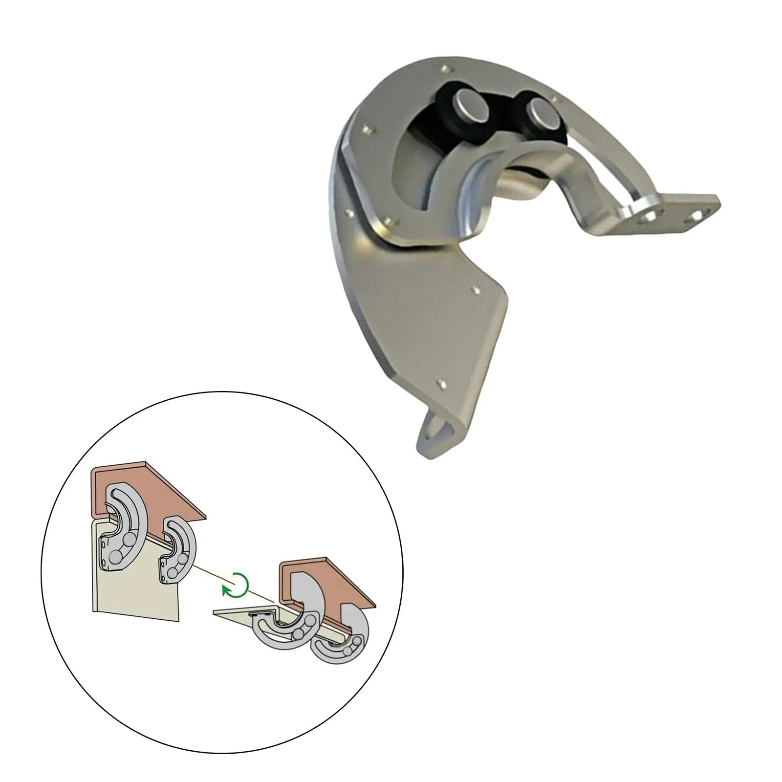 90 Degree Furniture Hardware Replaces Easy to Install Heavy Support Accessories Self Locking Hinge Home Kitchen Folding Hinges