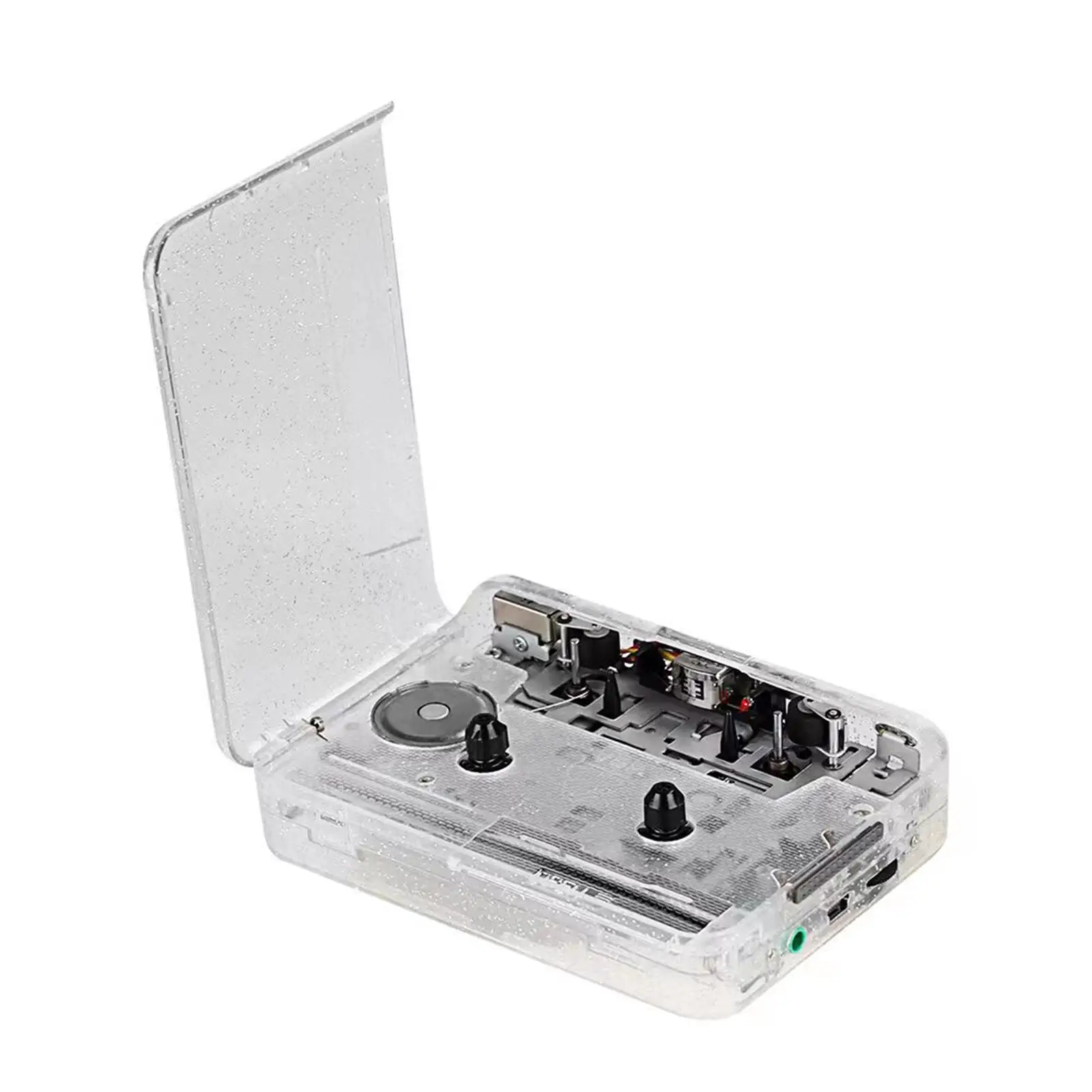 Cassette Player 11x8.1x3.1cm Lightweight Design with Headphones Compact Recorder Audio Music Cassette to MP3 Digital Converter