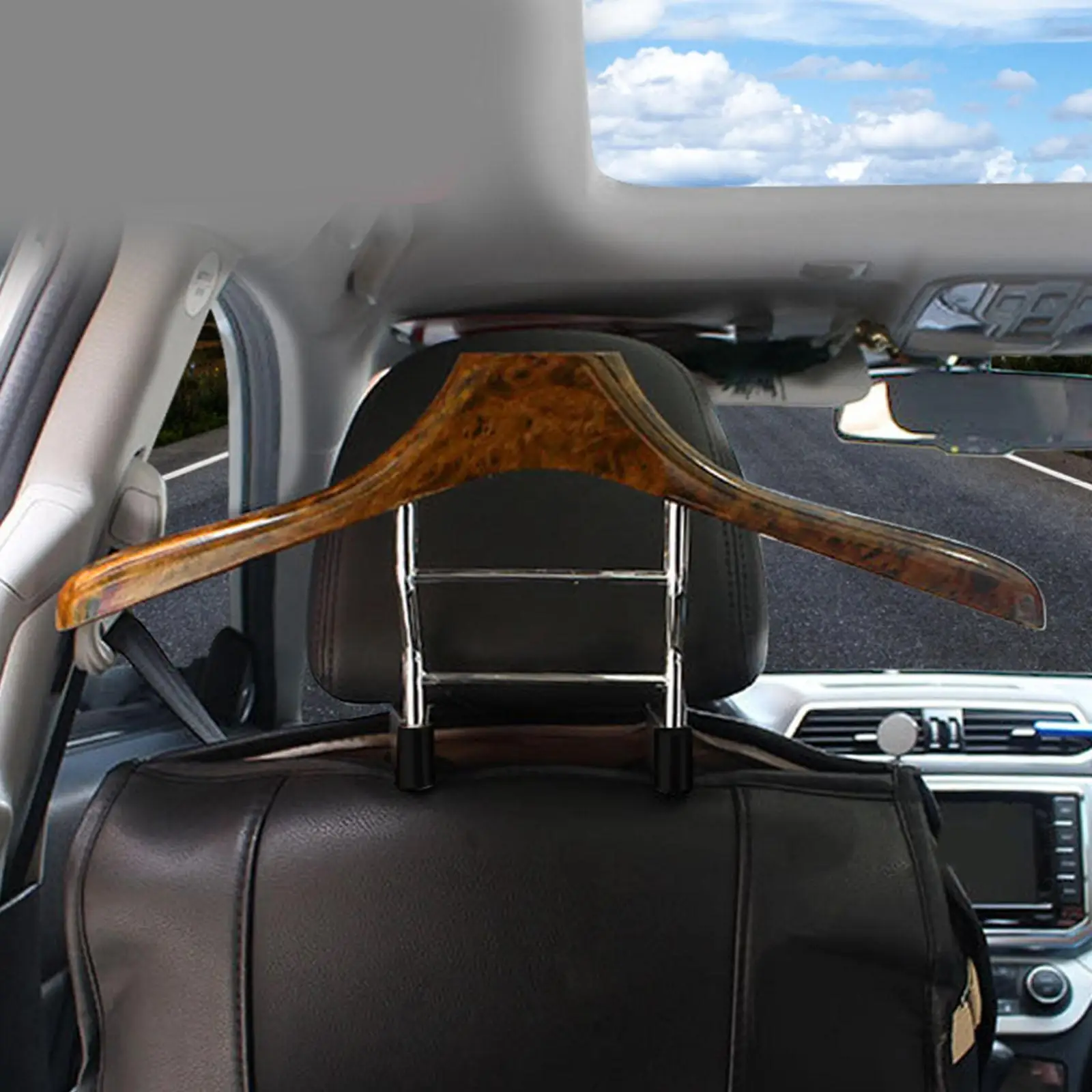 Car Universal Stainless Headrest Back Metal Detachable for Vehicle Jacket