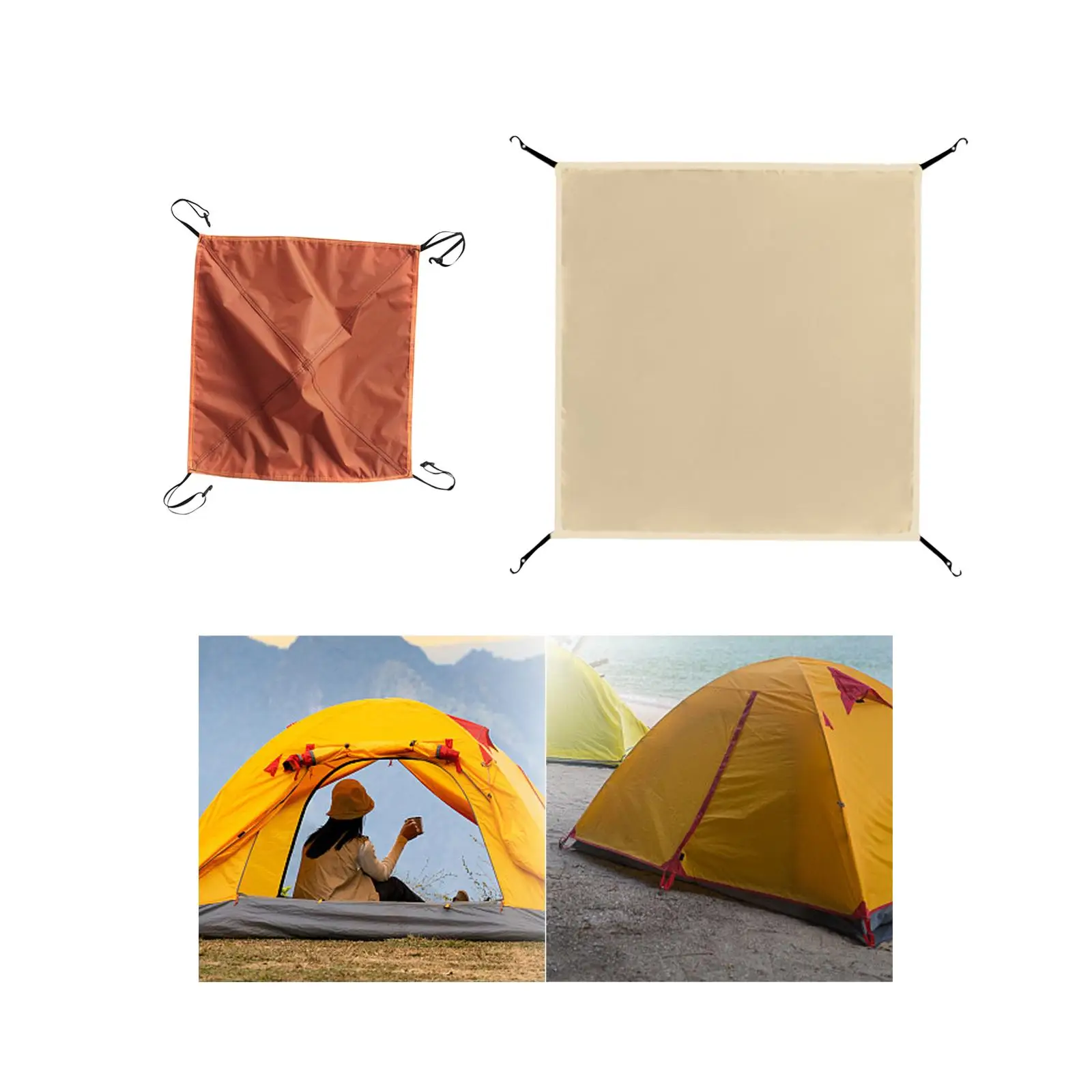 Beach Tents Top Cover Canopy Beach Tent Shade Cover Replacement Waterproof Dome Tent Cover for Hiking Backpacking Holiday