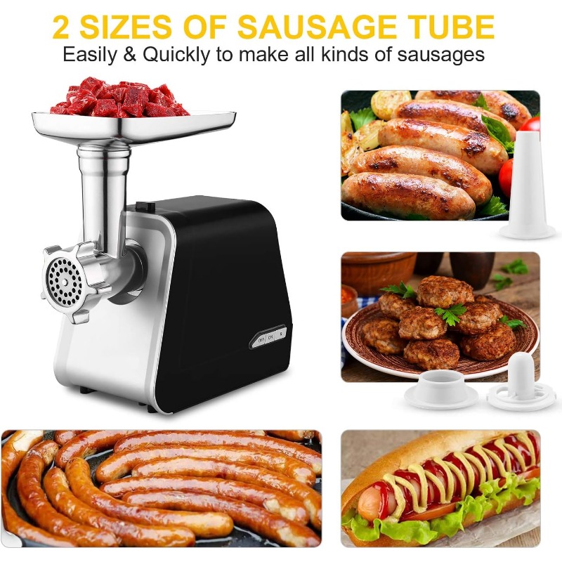 Title 12, Electric Meat Grinder 2000W, Sausage Grinder wi...