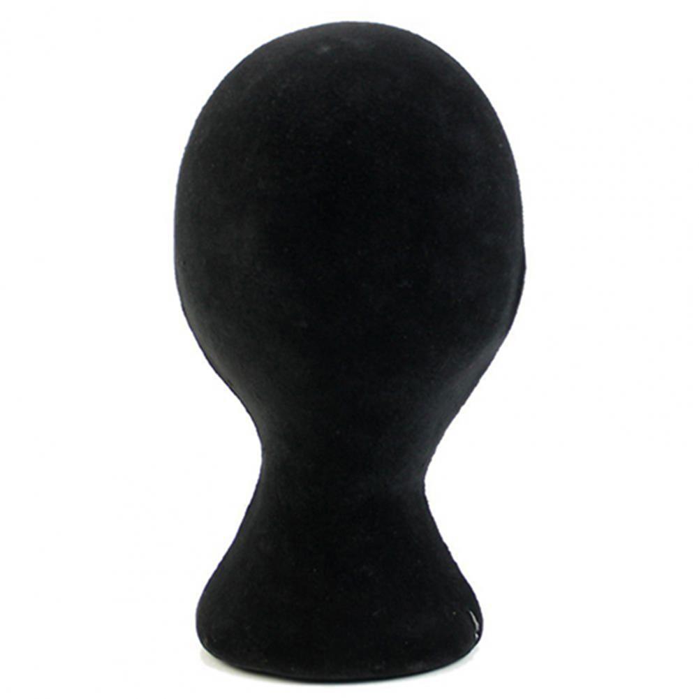 Description Picture 6 of itemHead Model Lightweight Multi function Foam Female Wigs Display Stand Polystyrene Headset Mannequin Black Stand Rack