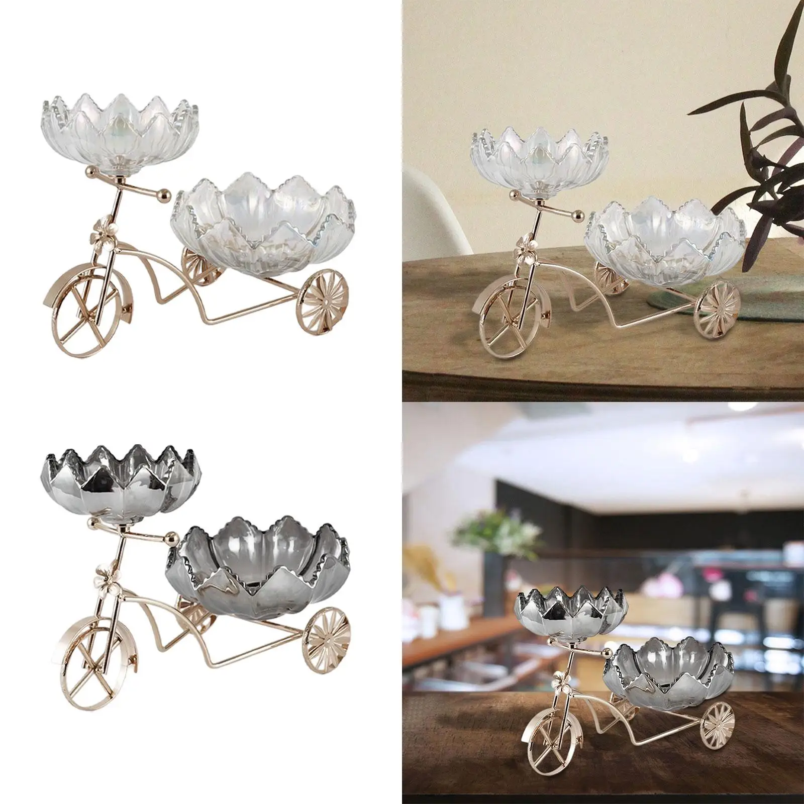 Cupcake Stand Tricycle Shape Easy to display Serving Platter Food Rack Stand for candy and fruit Pastry Kitchen Countertop