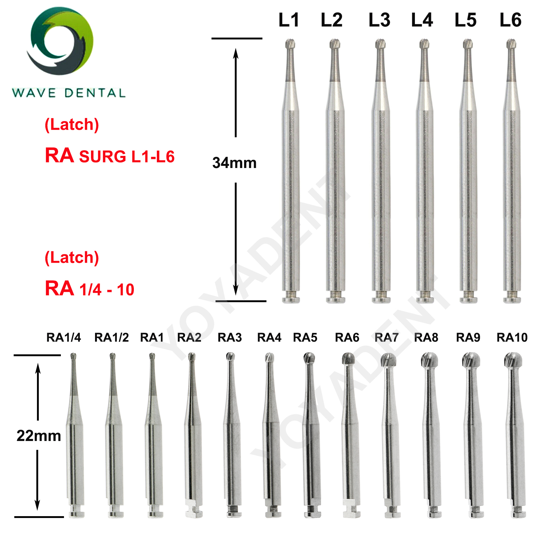 Best of WAVE Dental Tungsten Carbide Burs Dental Drill Round Head RA SURG Implant Burs For Low Speed Handpiece Dentist Tools 5Pcs / Pack Reviews & Tips