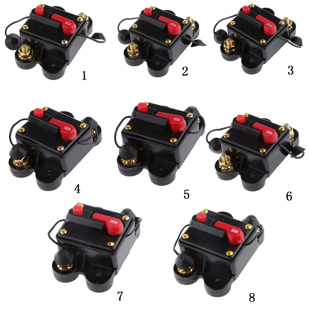 Waterproof 20 Circuit Breaker   Holder Inline  For  Marine Boat Stereo Switch Audio Inverter System 