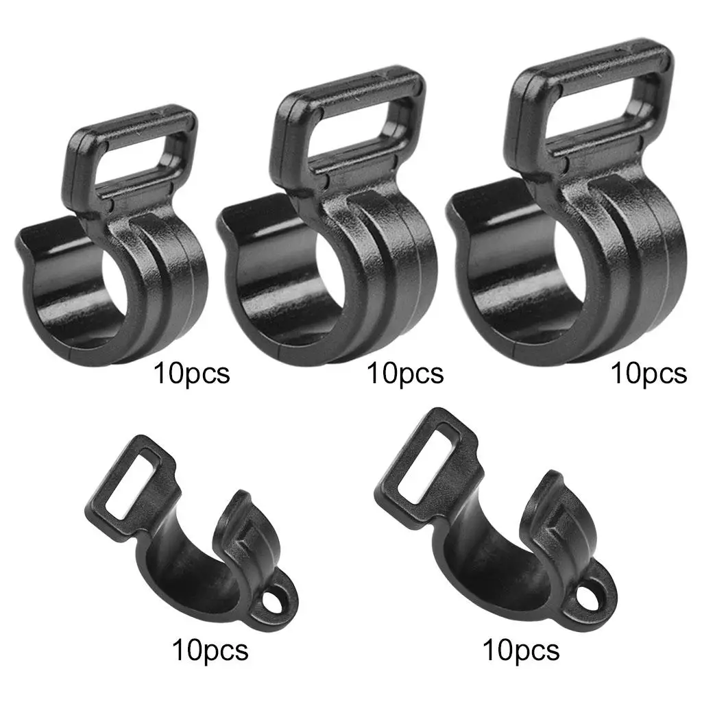 10Pieces Awning Tent Clips Holders Outdoor Wind Rope Tent Clamp Supplies