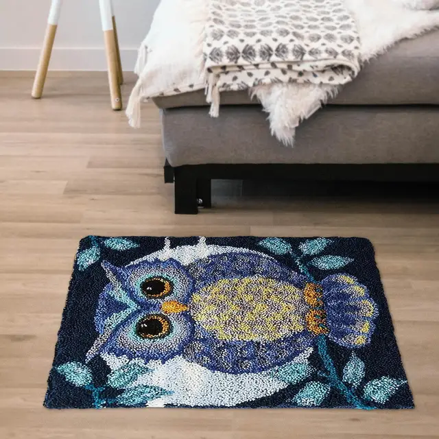 Latch Hook Rug Kits Carpet Embroidery Blanket Crochet Yarn for