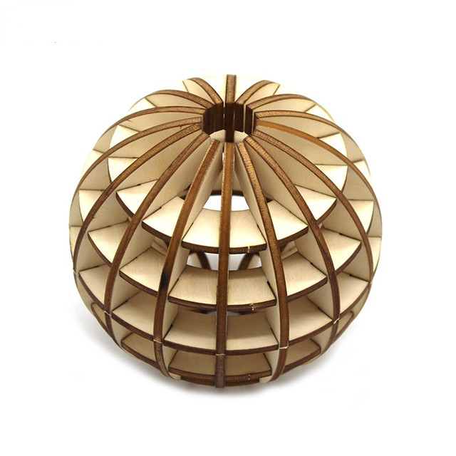 Hollow on sale wooden sphere