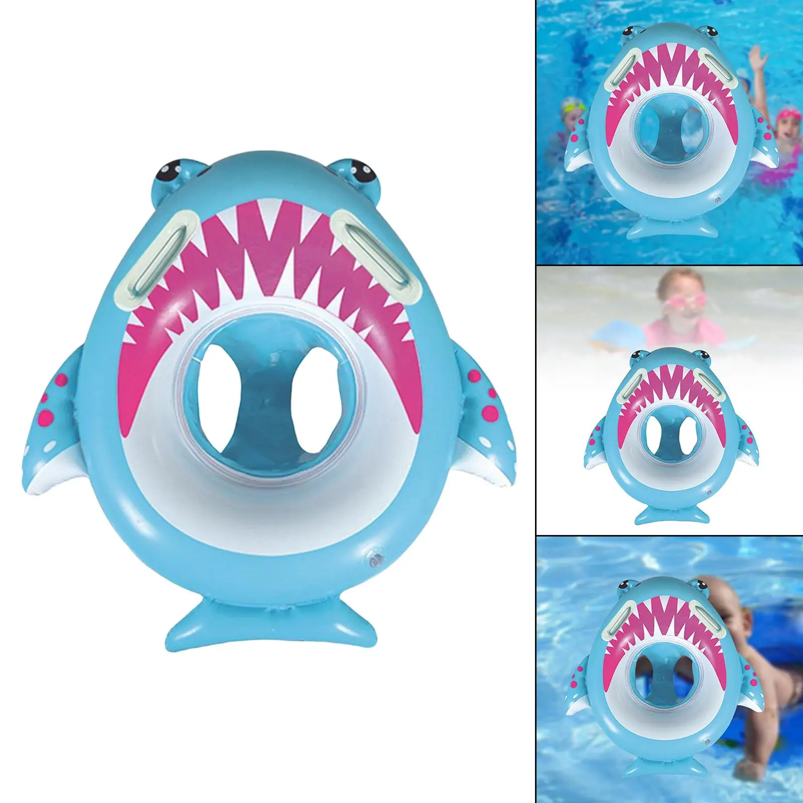 Swimming Float Seat Floating Thicken Safety Swimming with Handle Portable Kids