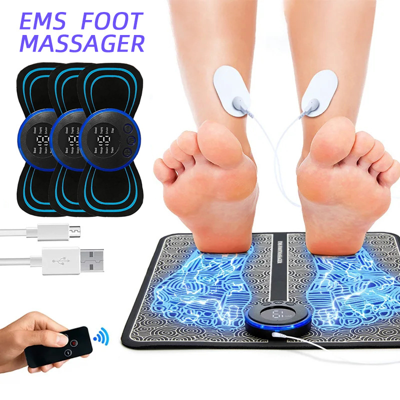 Best of EMS Foot Massager Electric Massage Mat With USB Charging Foot Relaxation Mat Vibration Massage Pads For Relieving Feet Pain Reviews & Tips