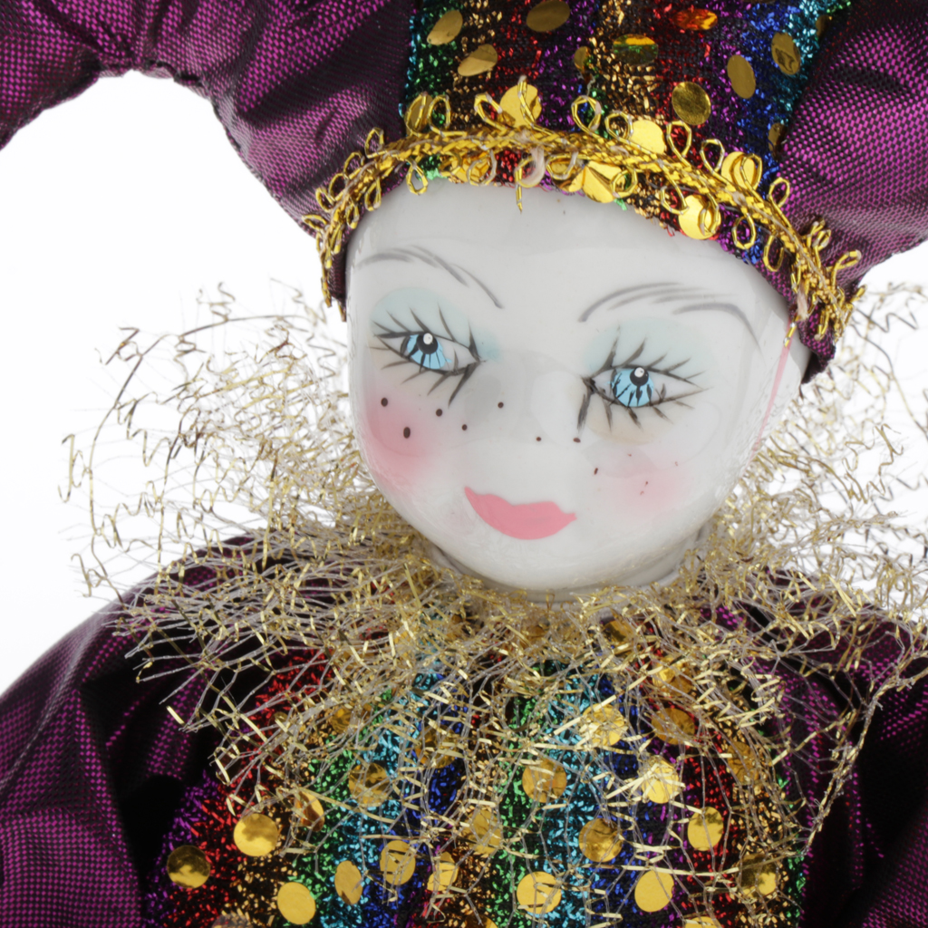 Italian Doll Porcelain  Clown Figures Artware Fit for Valentine Gift, for  Display Decor Ornaments