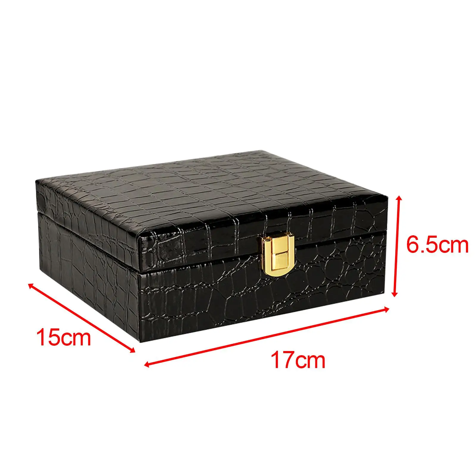 Cigar Case Jewelry Organizer Box Rectangular Vintage Storage Case Exquisite Handcraft Trinket Box for Travel Necklaces Women Men