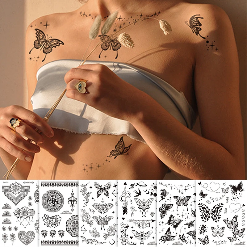 Детские переводки-татуировки на тело «Единорожка» набор 4 шт.