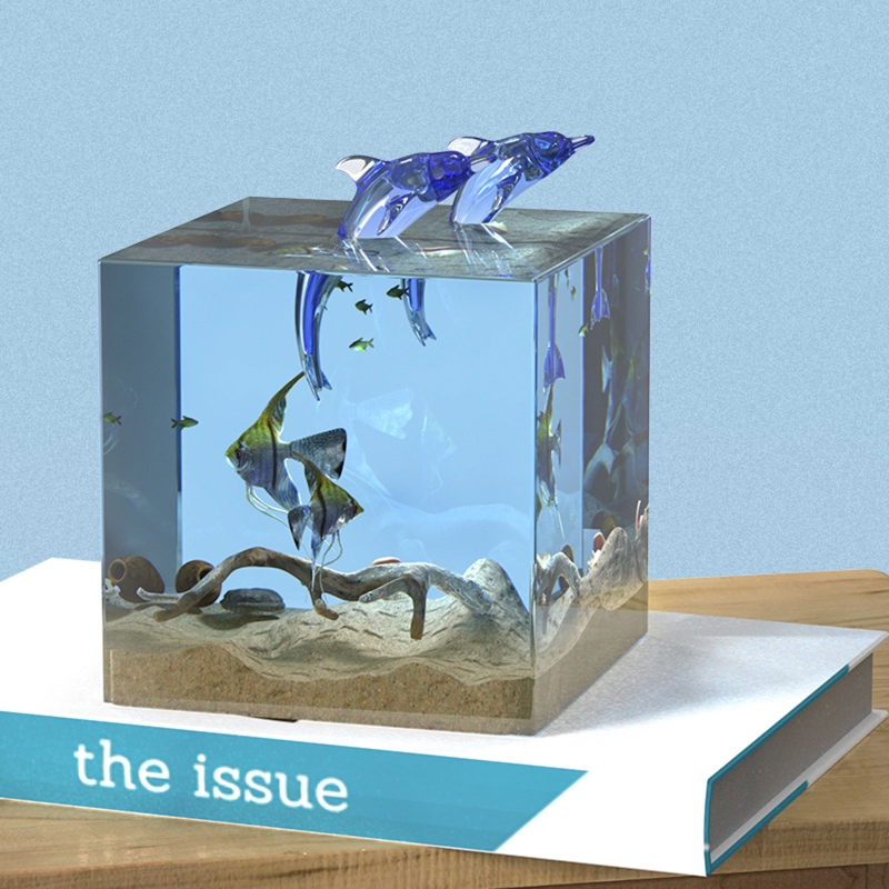 R3MC Cube Specimen Tabletop Ornaments Epoxy Resin Mold Handmade Home Decoration Silicone Mould DIY Crafts Candle Plaster Mold
