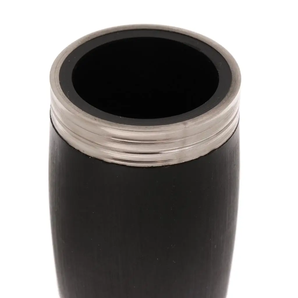 Tooyful Zinc Alloy Adjustable Clarinet Barrel Black for Bb Clarinet Woodwind Instrument Replacement Parts 50mm