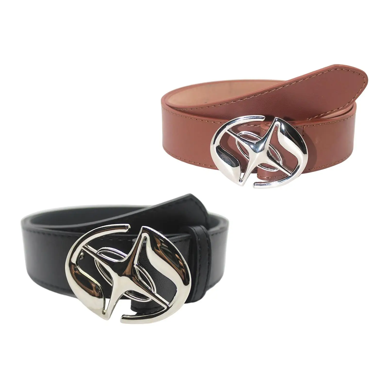 PU Leather Belt for Men Women Ladies Belts with Pin Buckle Casual Dress Waist Belt Versatile Decorative Belt for Jackets Pants