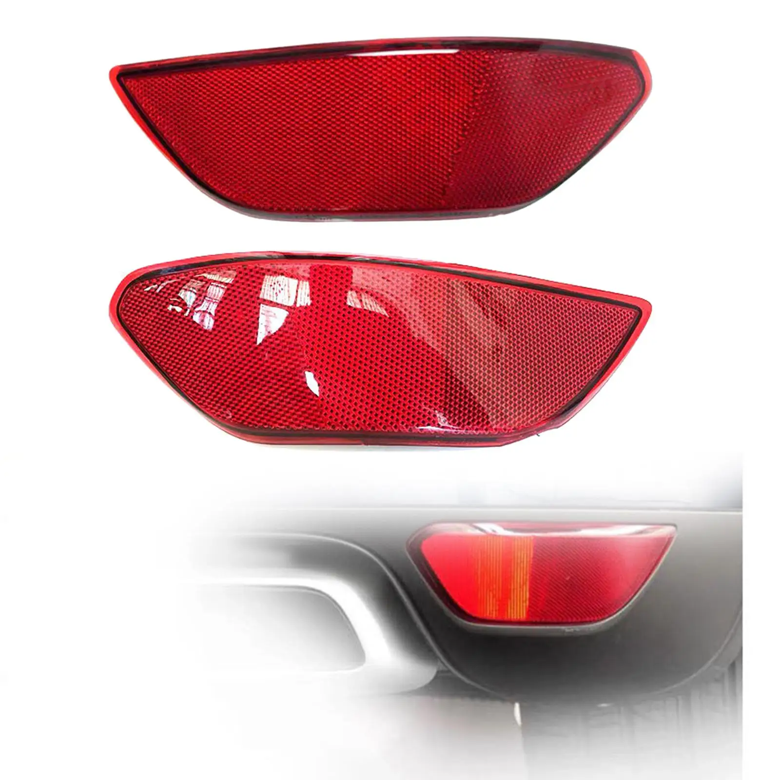 Reflector for Car Rear Rear Bumper Trim Reflector Light Lamp Replacement for Porsche Cayenne Easy Installation Spare Parts