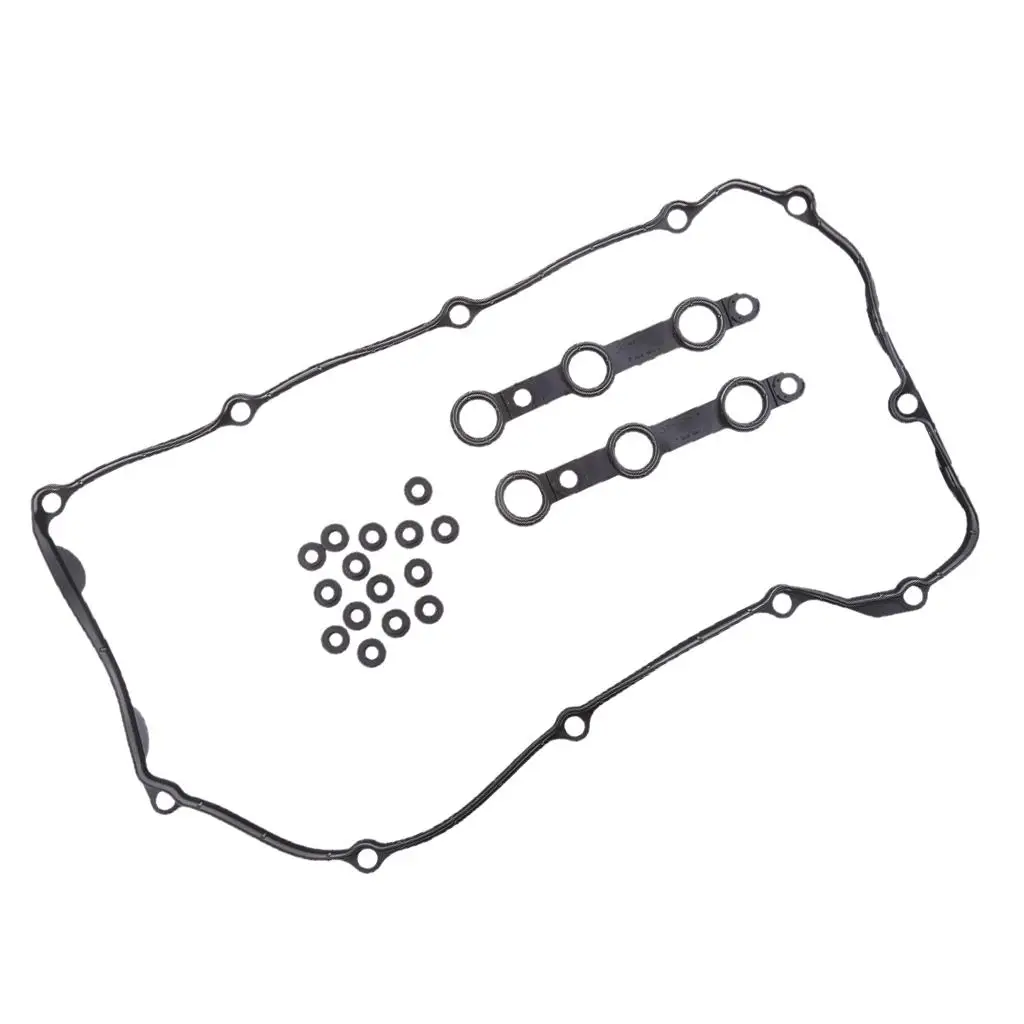 Car Cylinder Head Cover Gasket Set+15 Grommets for 328 330 528 X5