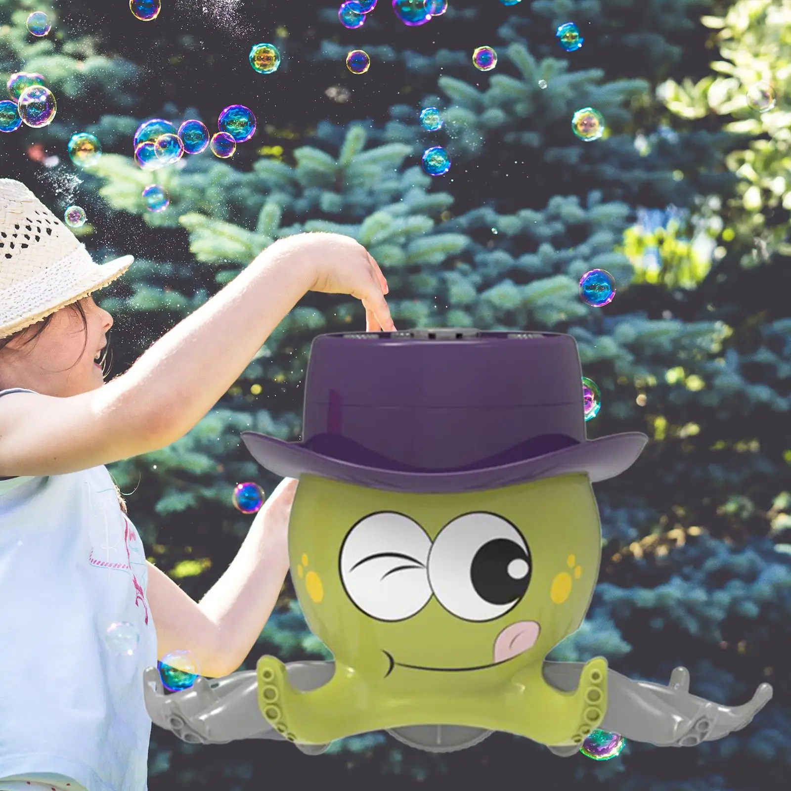 Electric Bubble Blower Novelty Bubble Blowing Toys for Preschool Boys Girls