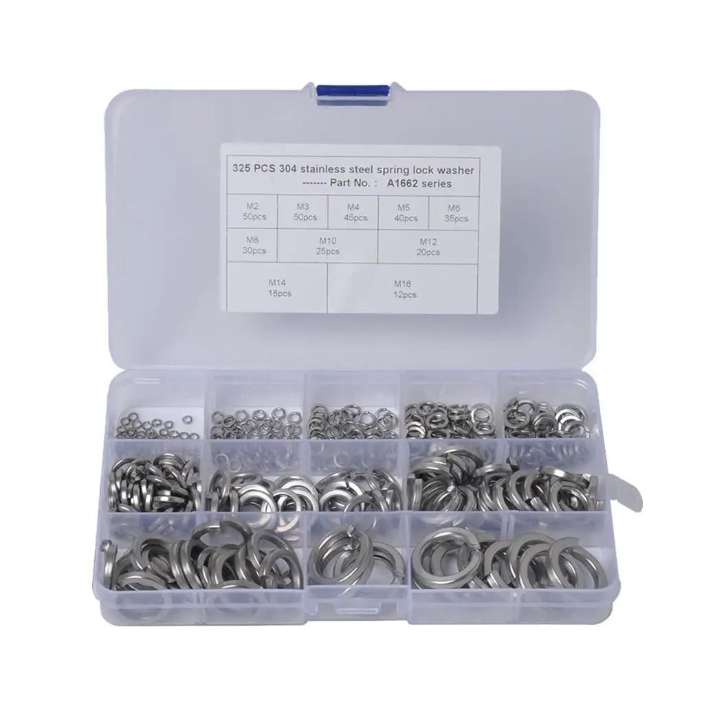 SPRING  WASHERS A2 MARINE GRADE STAINLESS STEEL, 325, SPIRAL