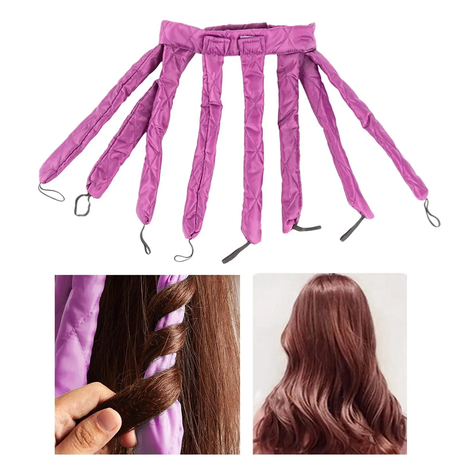Octopus Design Heatless Hair Curler Non Damaging Hair Non Heating Curling Rod Curling Wand Lazy Curlers Women Girl Natural Curls