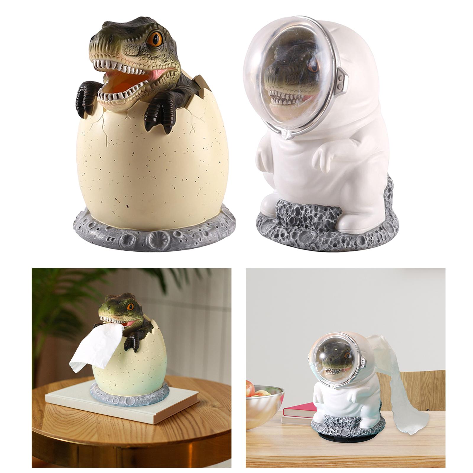 Dinosaur Shape Tissue Box Desktop Ornaments Storage Dispenser Tissue Storage Boxes Cute Napkin Holder for Countertop Toilet