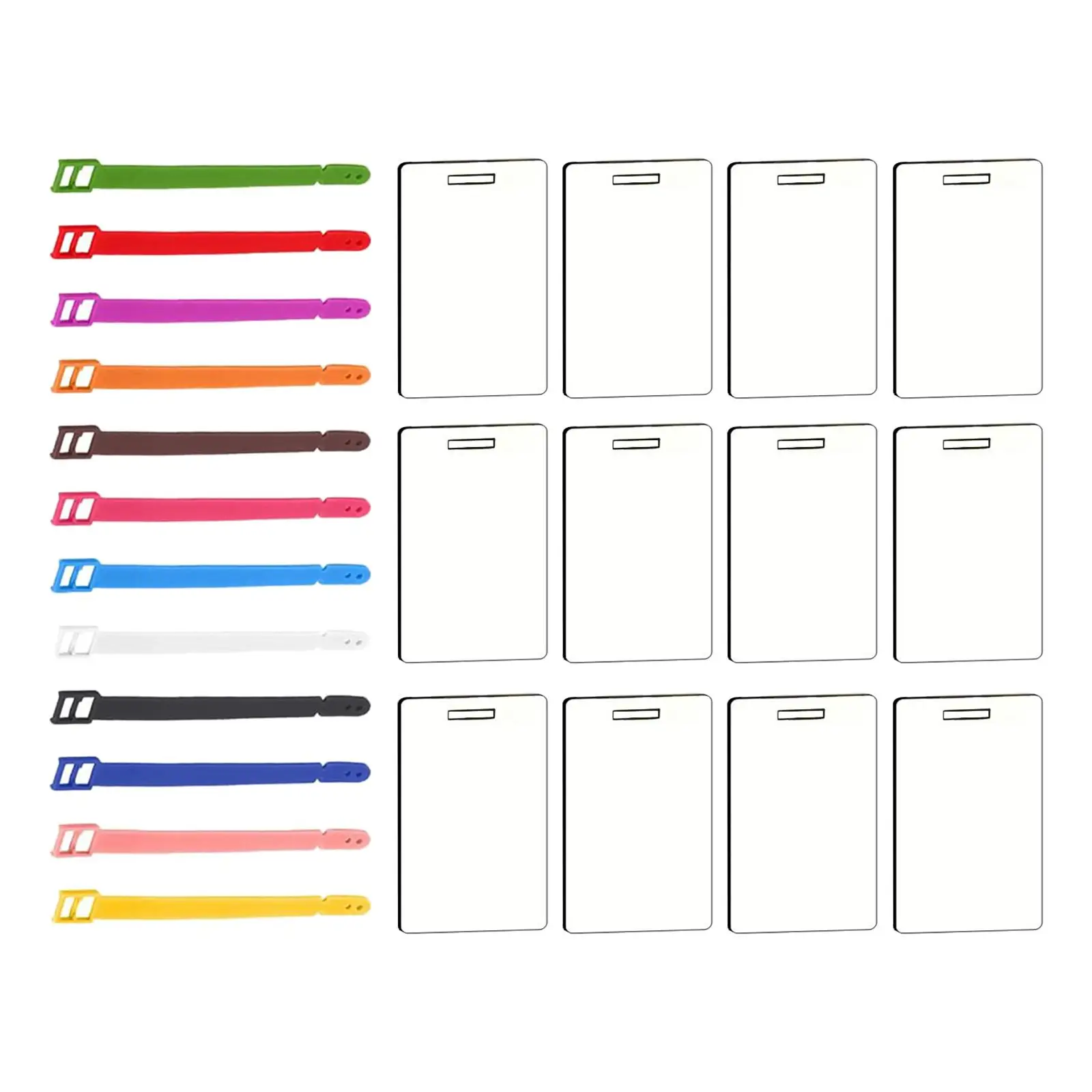 12x Sublimation Blank Luggage Tags DIY Multifunctional for suitcase ID Card