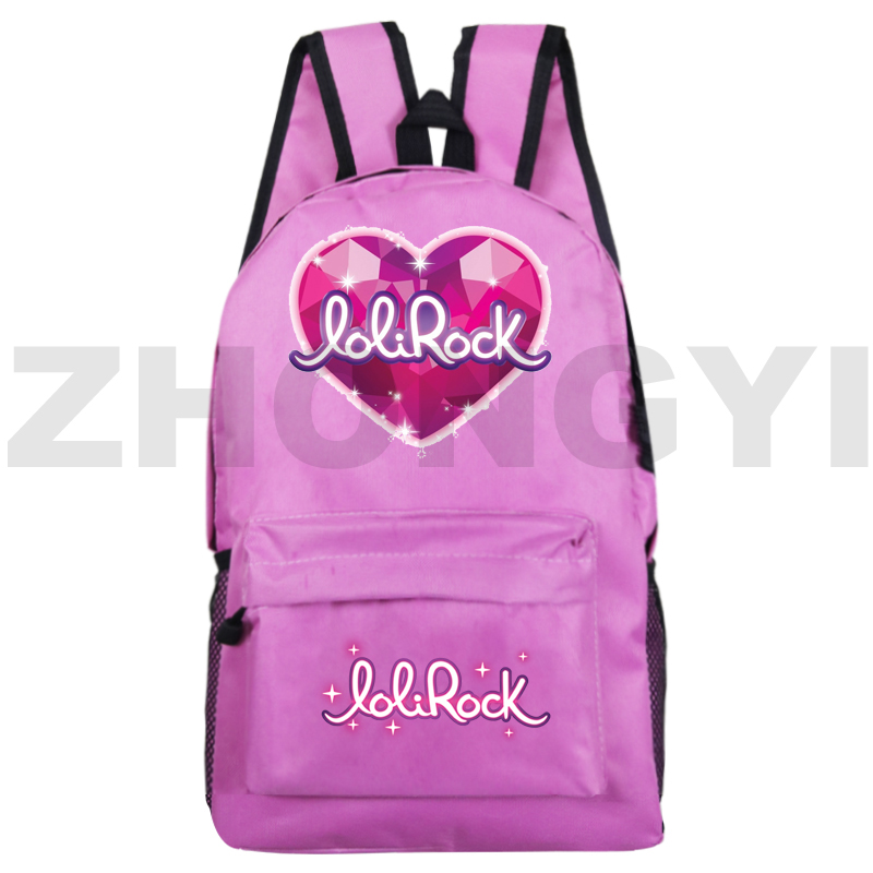 rosa merch lolirockstar anime mochilas dia das