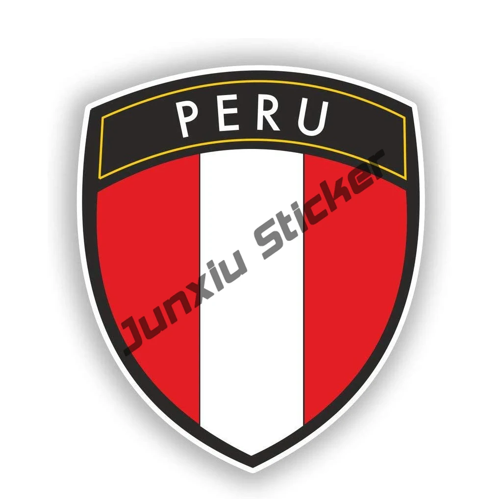 Peru stickers set 11 flag decals bumper car auto bike laptop 