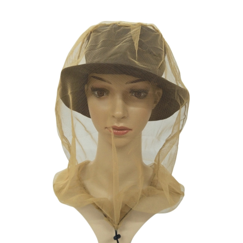 Description Picture 4 of itemMosquito Head Net Fine Mesh Insect Netting, Head Net Hat Anti-Mosquitos Mesh Cap R66E