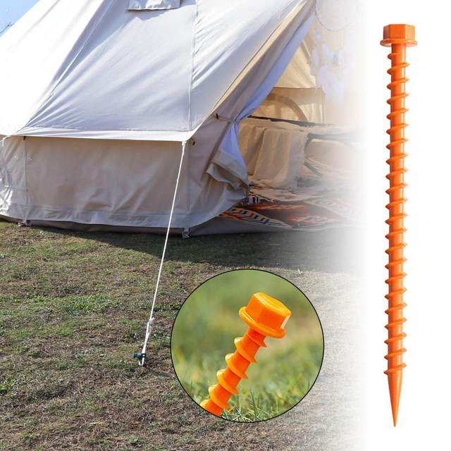 Ice Fishing Screw Rod Stand Camping Tent Stakes Y Shape Screw Thread Ground  Holder Rests Rack Peg Fixed Tent Stakes Tent Pegs Tent Pin Tent Puller