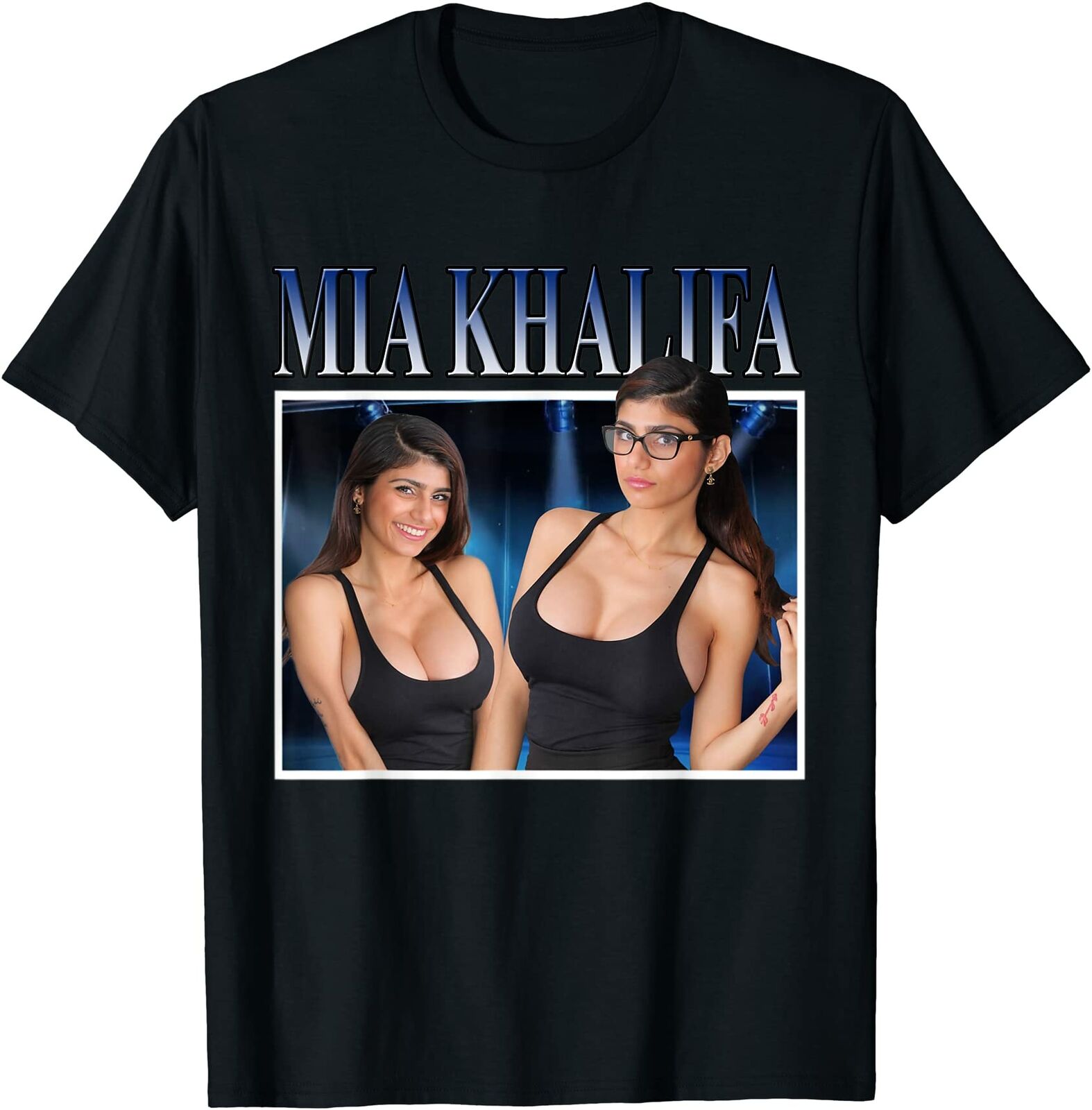 Надпись «I Love White Mia Art Khalifa», Ливанская веб-камера, модель  футболки размера M-5XL | AliExpress