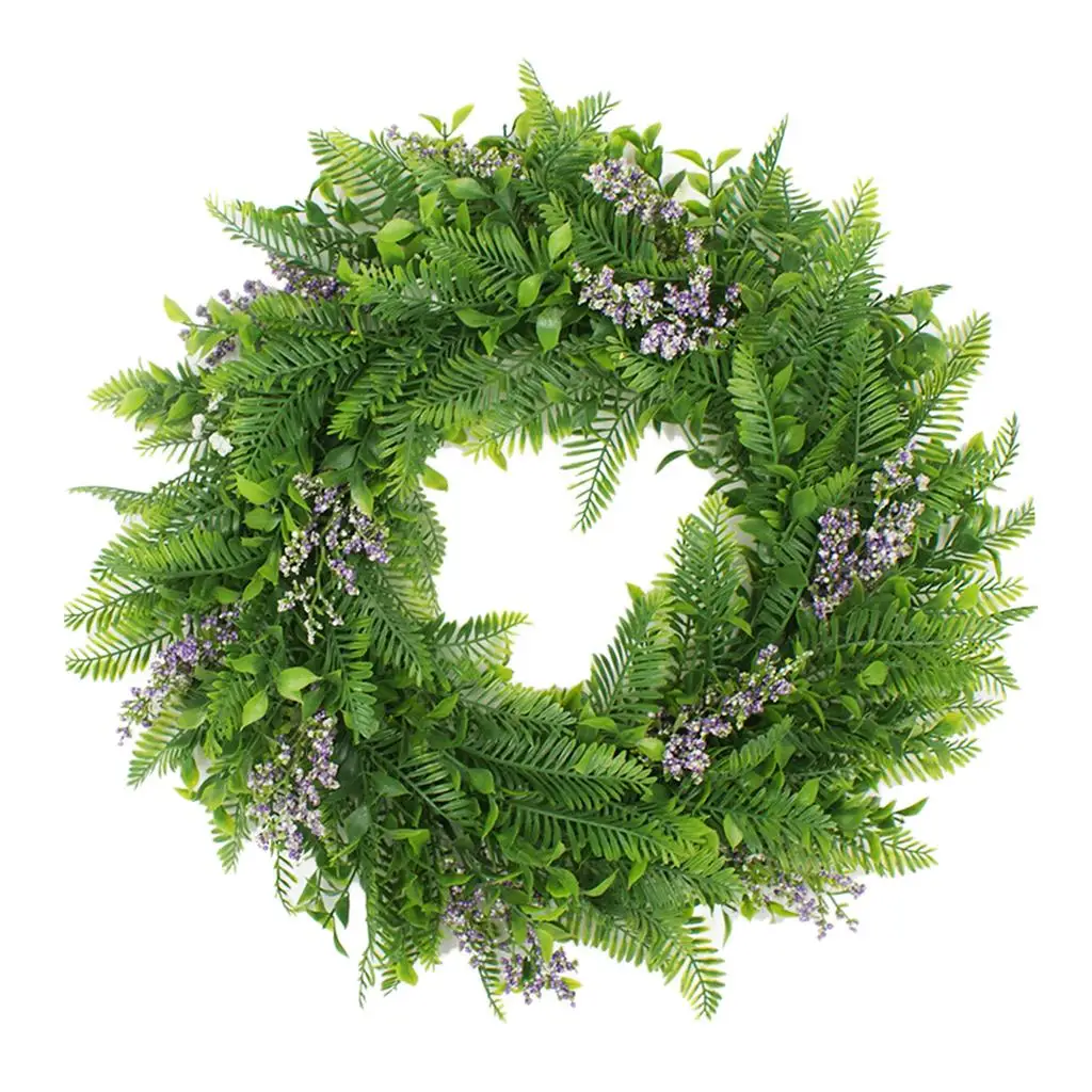 Large Artificial Lavender Wreaths Garland Front Door Party Home Decoration