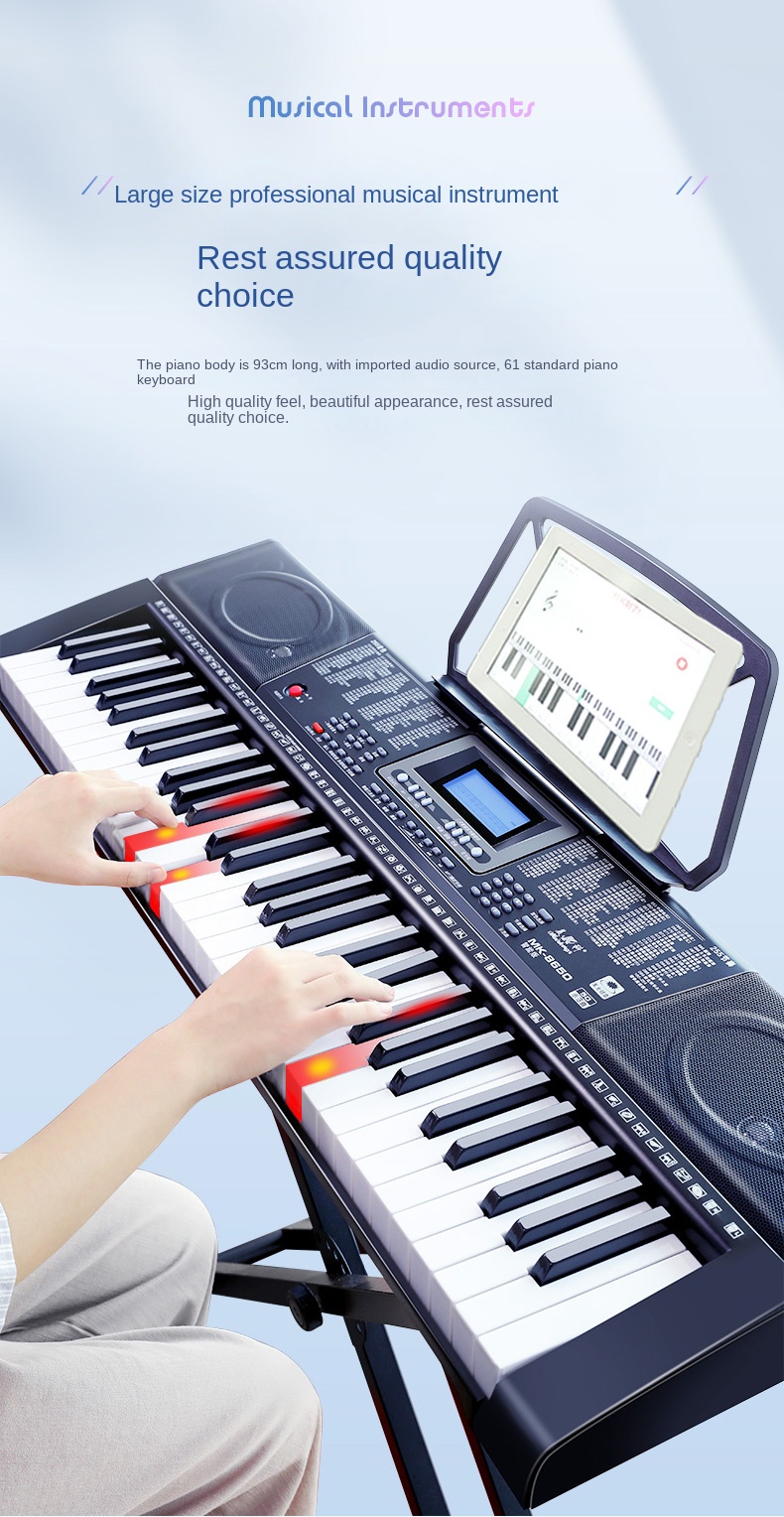 Title 9, Electronic Organ Adults Children Beginners 61 K...