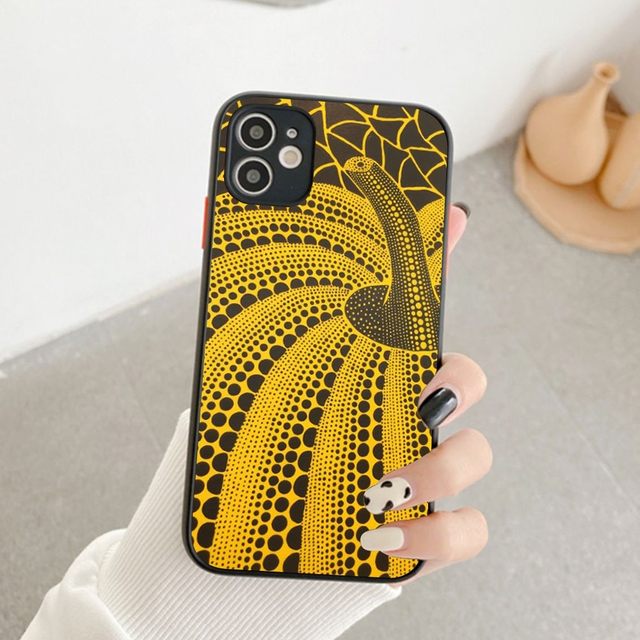 iPhone 【Yuki様】 Pumpkin Yayoi Kusama Art Phone Case For IPhone 14 11 12 13