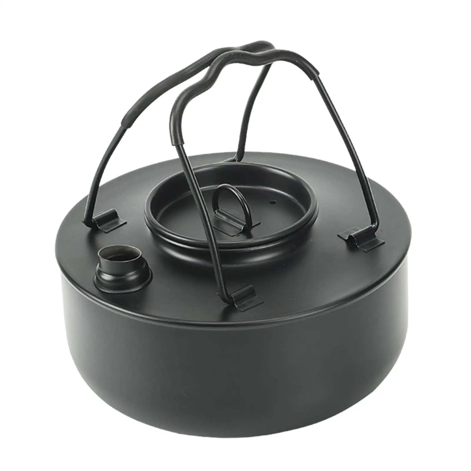 Portable Outdoor Stove Pot Teapot Kitchenware Backpack Fishing Anti Scald Handle Camping Kettle for Tea Coffee Open Fire Travel