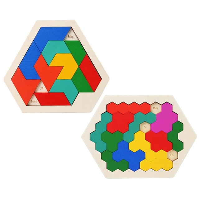 Taqqpue Wooden Daily Calendar Puzzle Toys - A Puzzle A Day,365