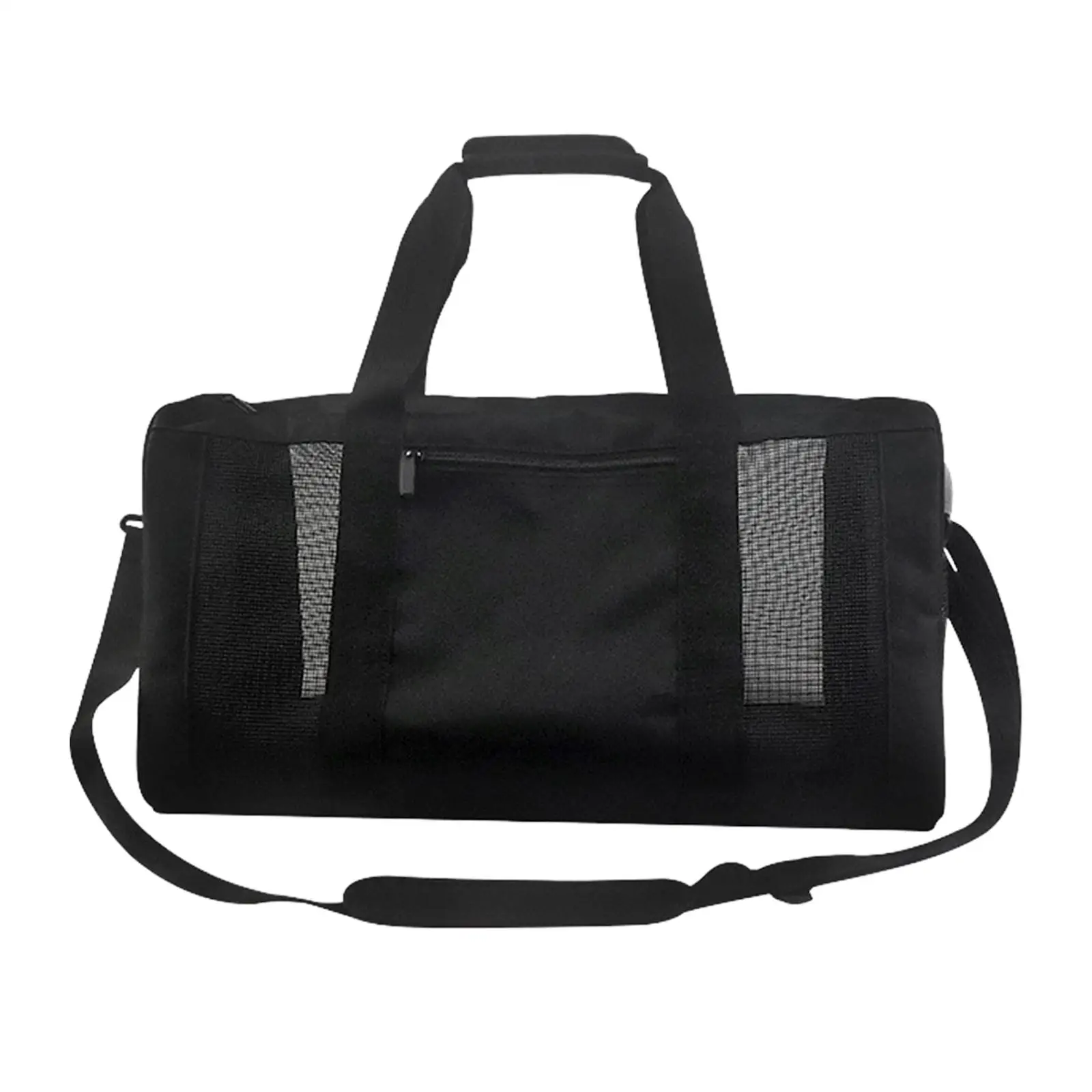 Mesh Gym Bag Adjustable Strap Outdoor Multifunctional Overnight Weekender Bag Gym Easy Dry Large Capacity Hiking Sports Gym Bag
