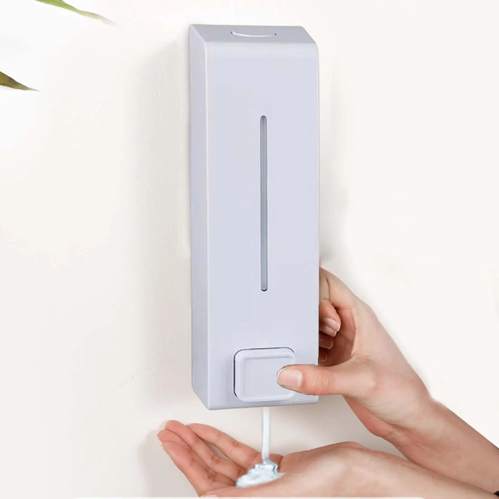 Manual Soap Dispenser, Wall Mounted Shower Shampoo Hand Wash Soap Container Hand