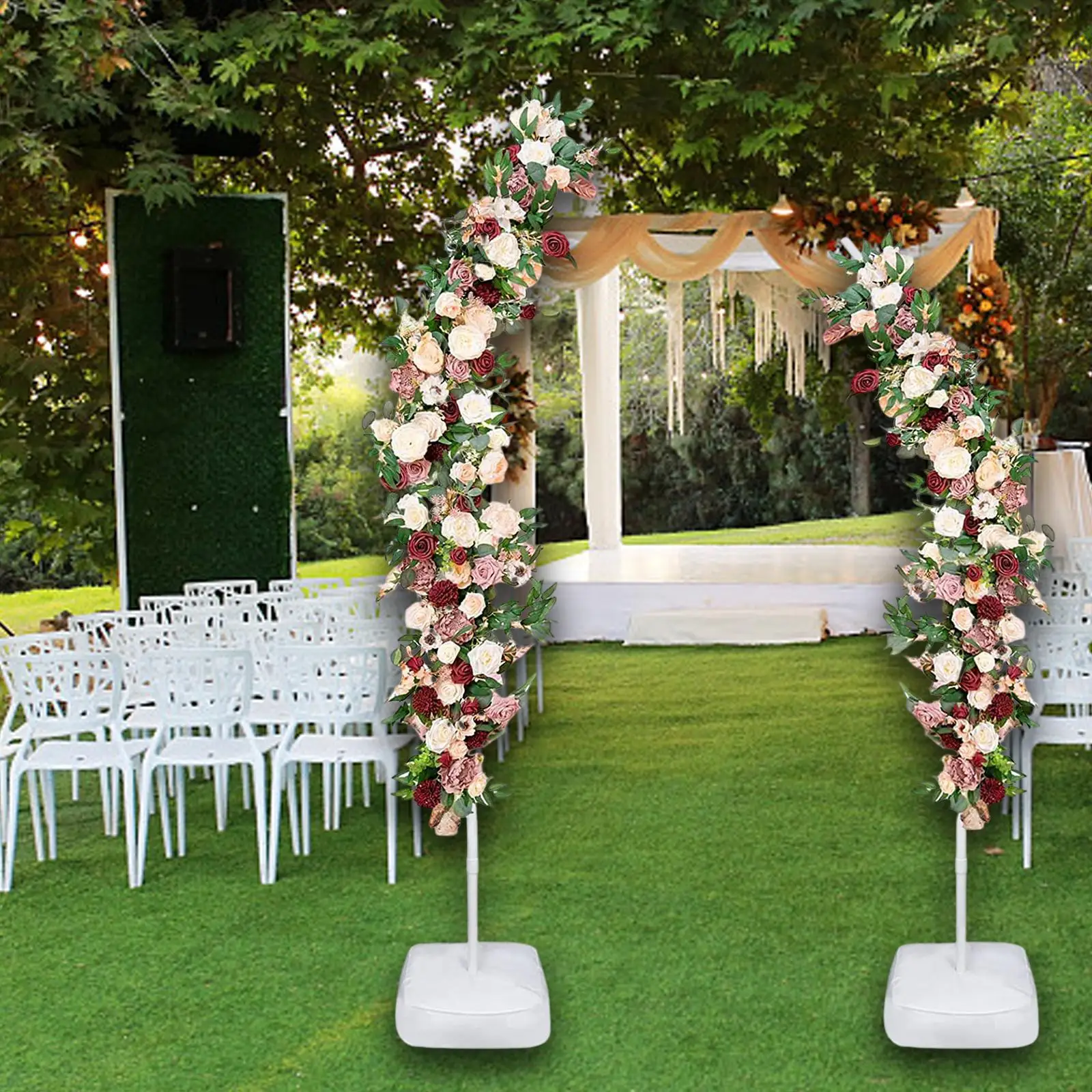 Background Bracket for Wedding Arch Arch Decoration Drapes Backdrop Wall