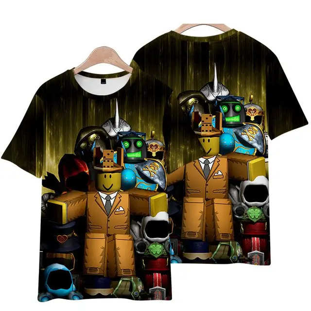 New Roblox Game Cartoon Anime Boys and Girls' T-Shirt Multi Color Casual  Trend Round Neck Half Sleeve T-Shirt Top Holiday Gift - AliExpress