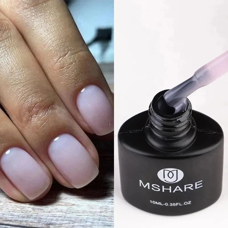 Best of MSHARE Milky Rose Nail Gel UV LED Vernis Semi Permanent Varnish Polish Soak Off Cured With Nail Lamp 10ml Reviews & Tips